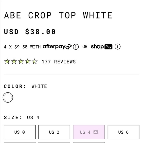 Princess Polly CROP TOP - Picture 4 of 5